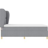  Krevet s opruga kutije Svijetlo siva 190 x 140 cm tkanina | shoptok.hr