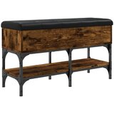 Maison Chic Klop za čevlje - Sedež za čevlje dimljen hrast 82x32x45 cm inženirski les, (21777325) Cene
