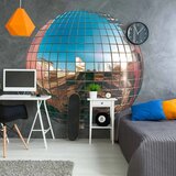  Okrugla fototapeta - Platinum disco ball 180x180 | shoptok.hr