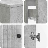  Set kupaonskih ormara od 4 dijela ALKMAAR Betonska siva | shoptok.hr