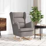  Stolica za ljuljanje 74x90x102 cm od tkanine smeđesiva | shoptok.hr