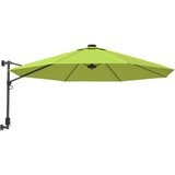  Zidni suncobran s LED svjetlima svjetlozeleni 290 cm | Eponuda.ba