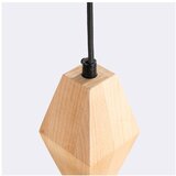 Sollux Viseča svetilka iz masivne bukve v naravni barvi ø 8 cm Cubo – | Shoptok.si
