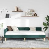  Kutni okvir kreveta Tamnozelena 100 x 200 cm tkanina | shoptok.hr