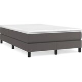 vidaXL Krevet s oprugama i madracem sivi 120x190 cm od umjetne kože Cijene