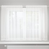 vidaXL Čipkasta zavjesa sa zavjesama Bijela 150 x 180 cm Poliester | shoptok.hr