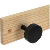 Casa Selección Črn/v naravni barvi stenski obešalnik iz masivnega bora 40 cm Anillos – | Shoptok.si