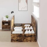  Krevet s ladicama Dimljeni hrast 70 x 190 cm Konstruirano drvo | shoptok.hr