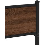  Metalni okvir kreveta bez madraca smeđa boja hrasta 200x200 cm | shoptok.hr
