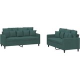  2-dijelni set sofa s jastucima tamnozeleni baršunasti | shoptok.hr