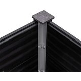 vidaXL Visoka greda 300x50x54 cm WPC siva | Shoptok.si