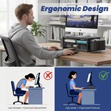 BOKIOVIN kovinsko stojalo za monitor s predalom | Shoptok.si