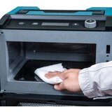Makita MW001GZ akumulatorska mikrovalna 40V max.350/500 W, 8 l (bez baterije, bez punjača) MW001GZ mikrovalna pećnica tirkizna, crna 500 W | Eponuda.ba