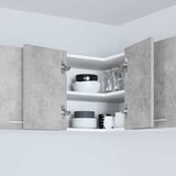  ormarić s pohranom Beton siva i bijela 57 x 57 x 40 cm | shoptok.hr