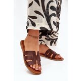 Boto Women's Flat Sandals Dark Brown Mirona Cene