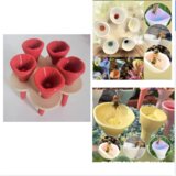 INF Fontana za čebele iz umetne smole v obliki rože (komplet 2 kosov) Red, (21839462) | Shoptok.si