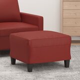 vidaXL Stolček za noge vinsko rdeč 60x50x41 cm umetno usnje Cene