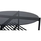 Venture Home Von Staf klub stolić ⌀80 cm, crni | shoptok.hr