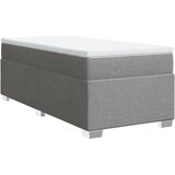  Box spring krevet s madracem svjetlosivi 90x190 cm od tkanine | shoptok.hr