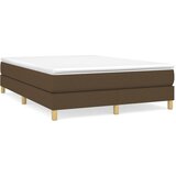  Okvir za krevet s oprugom tamnosmeđi 140 x 200 cm od tkanine | shoptok.hr