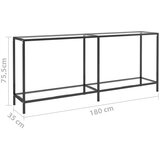  Konzolni stol prozirni 180 x 35 x 75,5 cm od kaljenog stakla | shoptok.hr