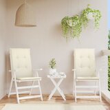  Jastuci za vrtne stolice 2 kom krem 120 x 50 x 3 cm od tkanine | shoptok.hr