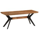  Blagovaonska klupa 110x40x46 cm masivno bagremovo drvo i čelik | shoptok.hr