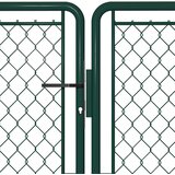  Dvorišna vrata - Vrtna vrata Čelik 400x100 cm Zelena - Zelena 400 x 100 cm | shoptok.hr