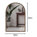 Hanah home ogledalo brilya walnut | ePonuda.com