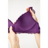 Ysabel Mora Podložen modrček Midnight Plum, brez kosti | Shoptok.si