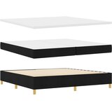  Krevet s opruga kutije s madracem Crna 200 x 200 cm tkanina | shoptok.hr
