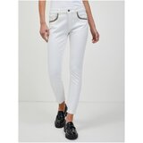 Orsay White Shortened Skinny Fit Jeans - Women Cene