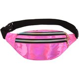 Generic Mode Damen Herren Running Laser Gürteltasche, Wasserdichte PU Gürteltasche, 2 Fächer mit Reißverschluss, Verstellbarer Bund, Gürteltasche Unisex Erwachsene Reise Lauftasche Party Festliche S, (21127112) Cene