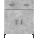  Visoka komoda siva betona 69,5x34x180 cm od konstruiranog drva | shoptok.hr