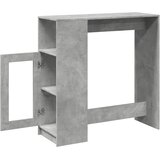  Barski stol s držačima siva boja betona 101x40x103,5 cm drveni | shoptok.hr