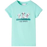 Dječja majica svijetla boja mente | shoptok.hr