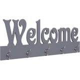  Zidna vješalica za kapute WELCOME siva 74 x 29,5 cm Cijene