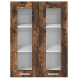 vidaXL Viseča omarica s polico Riga Dimljeni oreh 60 x 31 x 80 cm | Shoptok.si