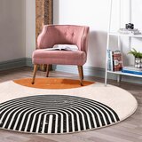 Mila Home Narančasti/krem periv/pogodan za robotski usisavač okrugli tepih ø 100 cm Comfort – | shoptok.hr
