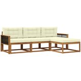  Set vanjskih sofa 4 kom. Prirodna i krem | shoptok.hr