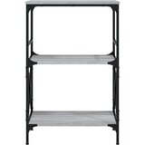  Regal za knjige 3 razine siva boja hrasta 59x35x90 5 cm drveni | shoptok.hr