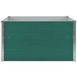  Povišena vrtna gredica 100 x 100 x 45 cm pocinčani čelik zelena | shoptok.hr