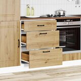 vidaXL Kuhinjska osnovna omarica Kalmar artisan hrast inženirski les | Shoptok.si