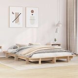 vidaXL Okvir kreveta bez madraca 140 x 190 cm od masivne borovine | shoptok.hr