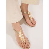 Trendyol Ženske sandale TAKSS25SD00008, Zlatne boje | Eponuda.com
