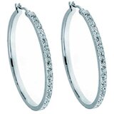  Ženske oliver weber hoop crystal mindjuše sa swarovski belim kristalima ( 22067 ) Cene