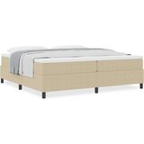 Box Postelja s podstavkom z žimnico svetlo zelena siva 200x200 cm žametna tkanina, (22083168) | Shoptok.si