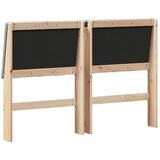 vidaXL Tapecirani uzglavlje Svijetlo siva 140 cm Čvrsto borovo drvo | shoptok.hr