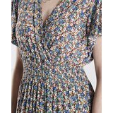 Resti Floral women's midi dress in green- Clothing | Shoptok.si