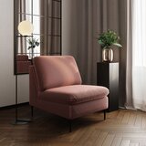 Rodier Rožnat žameten fotelj Belle – | Shoptok.si